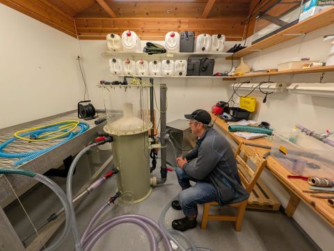 The NanoMAR pilot rig in the laboratory in Bergen