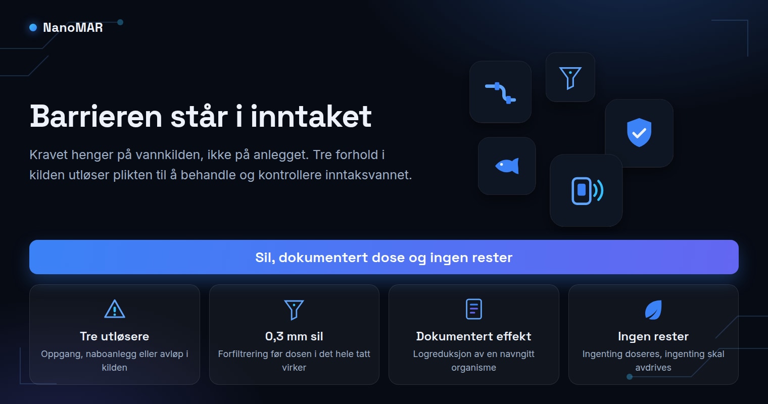 Behandling av inntaksvann: når kravet slår inn, og hva som virker